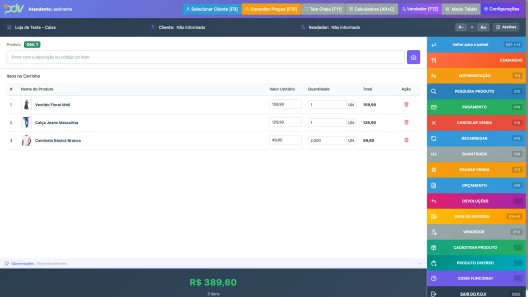 Interface do Mais PDV Windows App