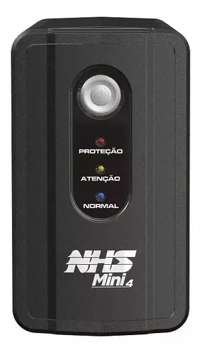 Nobreak Nhs Mini 4 600va 300w Interactive B 1x7ah 6t E120/220 S120 Preto — Mercado Livre