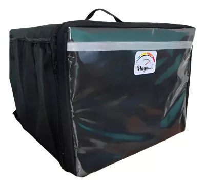Mochila Bag Térmica Motoboy Delivery Entregador C/ Isopor 45 Preto — Mercado Livre