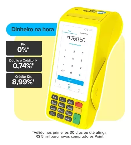 Maquininha De Cartão Mercado Pago Point Pro 3 4g Wifi E Nfc Vivo 127/220v — Mercado Livre