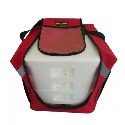 Bag Térmica Marmitex 09 16un Mochila Delivery Motoboy Mão Dupla® Entrega Quentinha Completa Reforçada — Mercado Livre